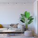 thumbnail image 3 of QinaQin Planta artificial Ave del Paraíso de 48 pulgadas con maceta, hojas tipo plátano para decoración de sala, oficina o interior, 3 of 7