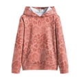thumbnail image 4 of KPOPLK Girl's Graphic Hoodie for Kids Long Sleeve Sweatshirts Pullover Tops Pink,Size 4-5 Years, 4 of 5