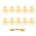 thumbnail image 2 of 10pcs Colgante árbol de Navidad Tema de Noche Silenciosa Estrella DIY Placas Colco Etiquetas de madera de la Navidad, 2 of 8