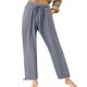 thumbnail image 3 of WILLBEST Pantalones Casuales Holgados para Mujer, Ropa de Trabajo Cómoda con Bolsillos, Cintura Alta Elástica, Bolsa de Papel con Cordón para Un Estilo Diario. Extra Grande, 3 of 8