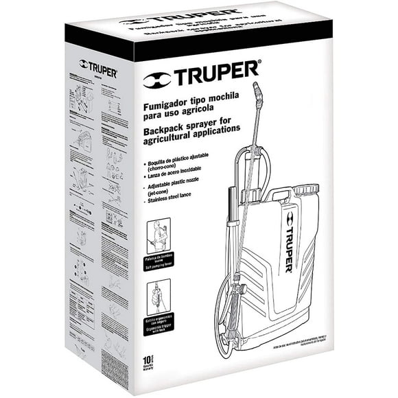 Truper FUM-12, Fumigador de mochila, 12 L (3.1 gal) Truper FUM-12