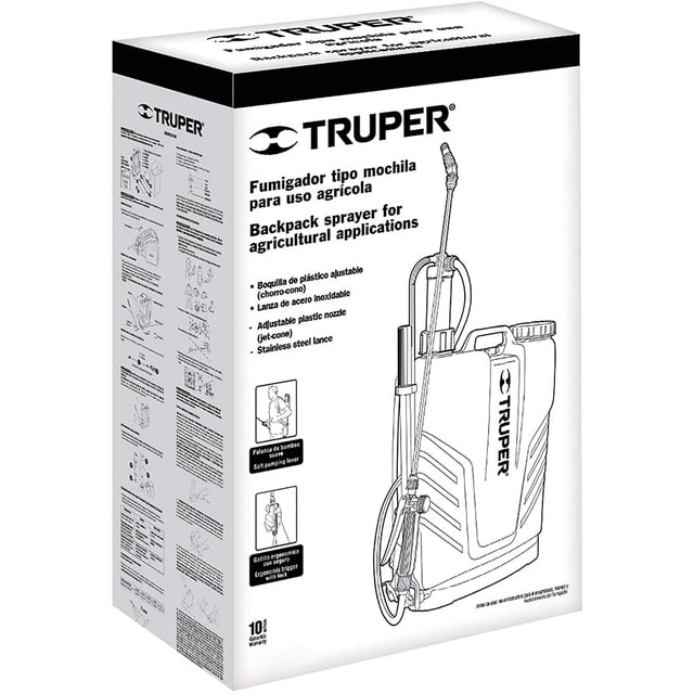 Truper FUM-12, Fumigador de mochila, 12 L (3.1 gal) Truper FUM-12