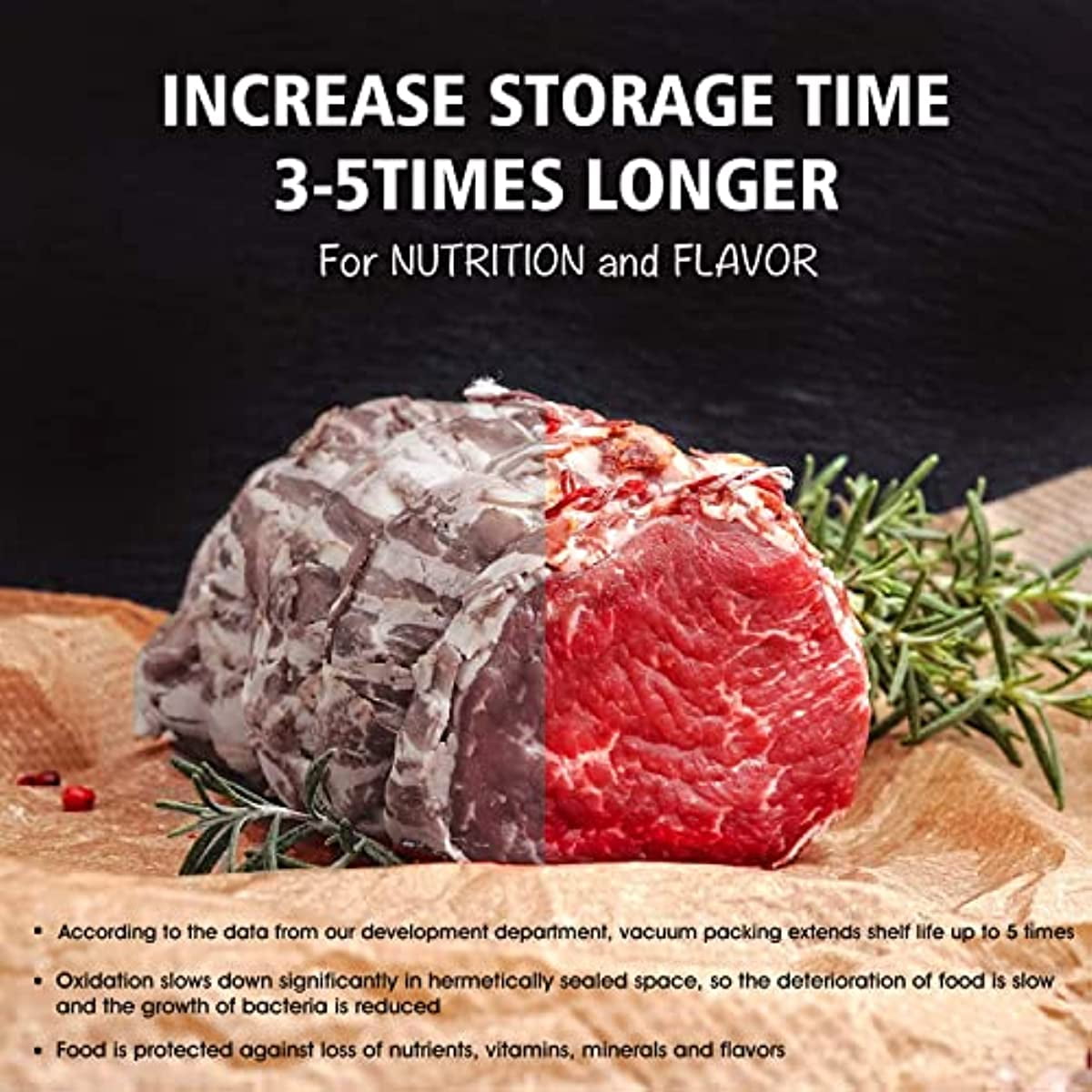 8x 50´ 2 Rolls Vacuum Sealer Bags for Food Magic Seal Storage $13.63