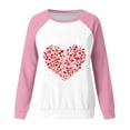 thumbnail image 4 of Aofany Valentine's Day Sweatshirt Women Plus Size Pullover Heart Graphic Shirts Casual Long Sleeve Tops, 4 of 4