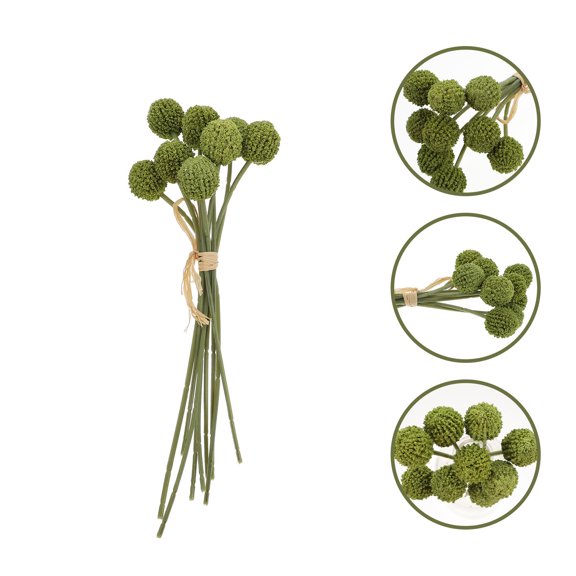 ETEREAUTY 1Pc Artificial Chrysanthemum Bouquet Green Simulation Indoor Flower Decoration for Home and Office