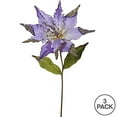 thumbnail image 3 of Vickerman OF161426 Violet Poinsettia Flower Stem, 26 & 12 in., 3 of 3