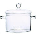 thumbnail image 1 of Heat-Resistant Glass Saucepan - Handmade Glass Cookware Set with Lid, 1.5L/50 Oz_Special Gift 3803, 1 of 5