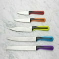 thumbnail image 2 of Bisbell 5pc Stainless Steel with Soft Touch Handle Kitchen Knife Set, 2 of 9