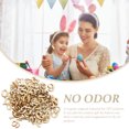 thumbnail image 4 of WORGEOUS 100pcs 15mm DIY Doodle Juguete educativo Pequeño Adorno de Scrapbooking de la rebanada de madera natural DIY Craft Decor (Número patrón), 4 of 8