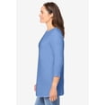 thumbnail image 2 of Woman Within Plus Size Perfect Three-Quarter Sleeve Crewneck Tee, 2 of 6