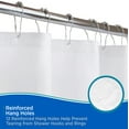 thumbnail image 4 of Kenney Water Repellent Polyester Fabric Shower Curtain, 70" W x 72" H, White, 4 of 5