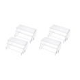 thumbnail image 1 of Acrylic Display Risers, Clear Rectangle Stands Shelf for Display 12Pcs,12 x Display racks (4 small, 4 medium, 4 large),transparent, 1 of 6