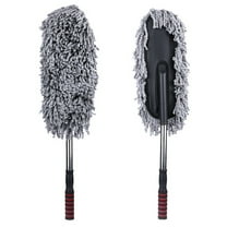 Blasgw Multi-Functional Microfiber Car Cleaning Brushes Duster Mop Auto Duster Was Gray