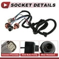thumbnail image 4 of Cableado del Zócalo de Luz Trasera Izquierda para Chevrolet Silverado 1500 2016-2019 No.23295977/23295978 Conector de Pigtail de Luz Trasera Derecha, 4 of 7
