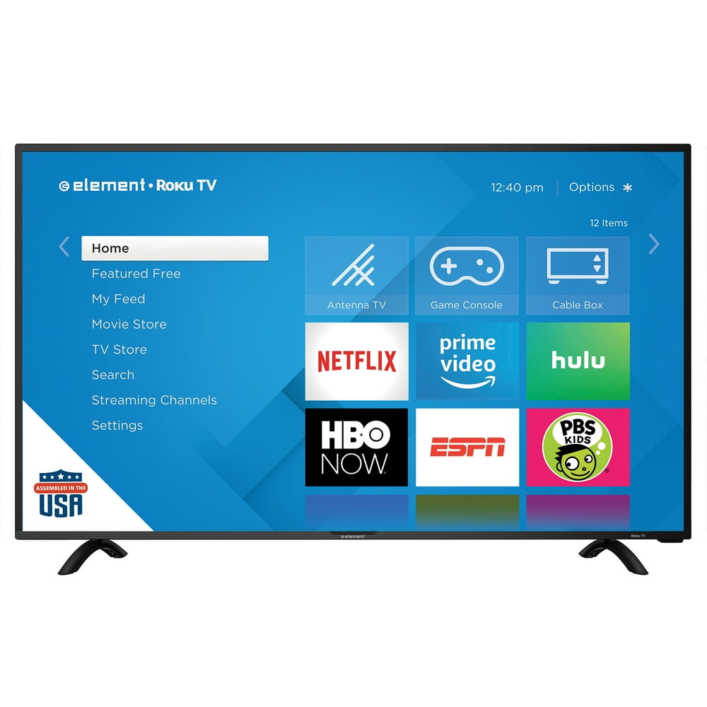 ELEMENT 40" Class 4K UHD LED Roku Smart TV HDR Walmart