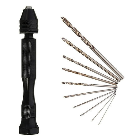 

Outfmvch office supplies pc Chuck Drill Manual Twis Keyless Hand Kit Drilling Woodworking Bits 10 Office & Stationery