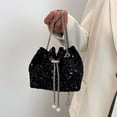 thumbnail image 4 of QHFBli Shoulder Bag for Women, Sequin Clutch Purses, Evening Bag, Crossbody Bags for Wedding, Prom, Parties, 4 of 8
