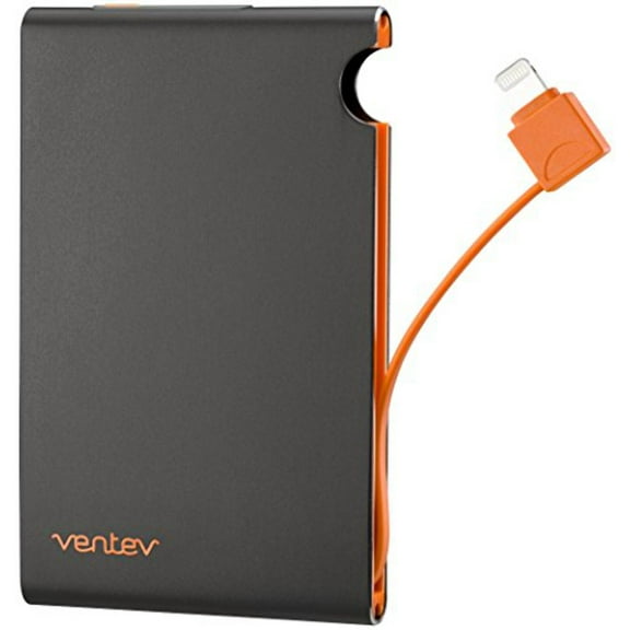 Ventev Portable Battery 3000Mah Lightning Cable Black