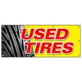 thumbnail image 1 of SignMission B-96 Used Tires 36 x 96 in. Banner Sign - Used Tires, 1 of 4