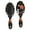 Black Halloween Pumpkin-2, variant on Black Halloween Pumpkin Faces Hair Brush,Girls Detangling Hair Brush,Glide Through Tangles with Ease for Wet & Dry Hair,8.8"X2.8"