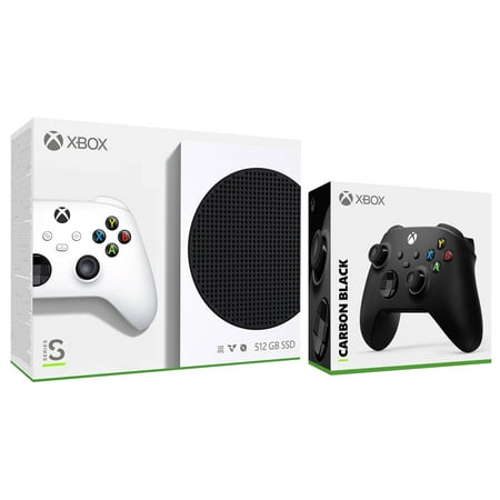 Microsoft Xbox Series S 512GB All-Digital Console with Extra Controller - Carbon Black