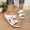 01-White, variant on Sandals Women,Women's Saddle-Inspired Single Strap Beach Sandals,Black,36