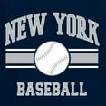 thumbnail image 6 of Wild Bobby City of New York NY Baseball Fantasy Fan Sports Men's Long Sleeve T-Shirt, Navy, Large, 6 of 6