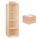 thumbnail image 2 of 3 estantes colgantes organizador de armario con 1 ropa interior/calcetines cajón divisor ahorrador de espacio bolsa de almacenamiento de tela plegable Xemadio 2035193-2, 2 of 8