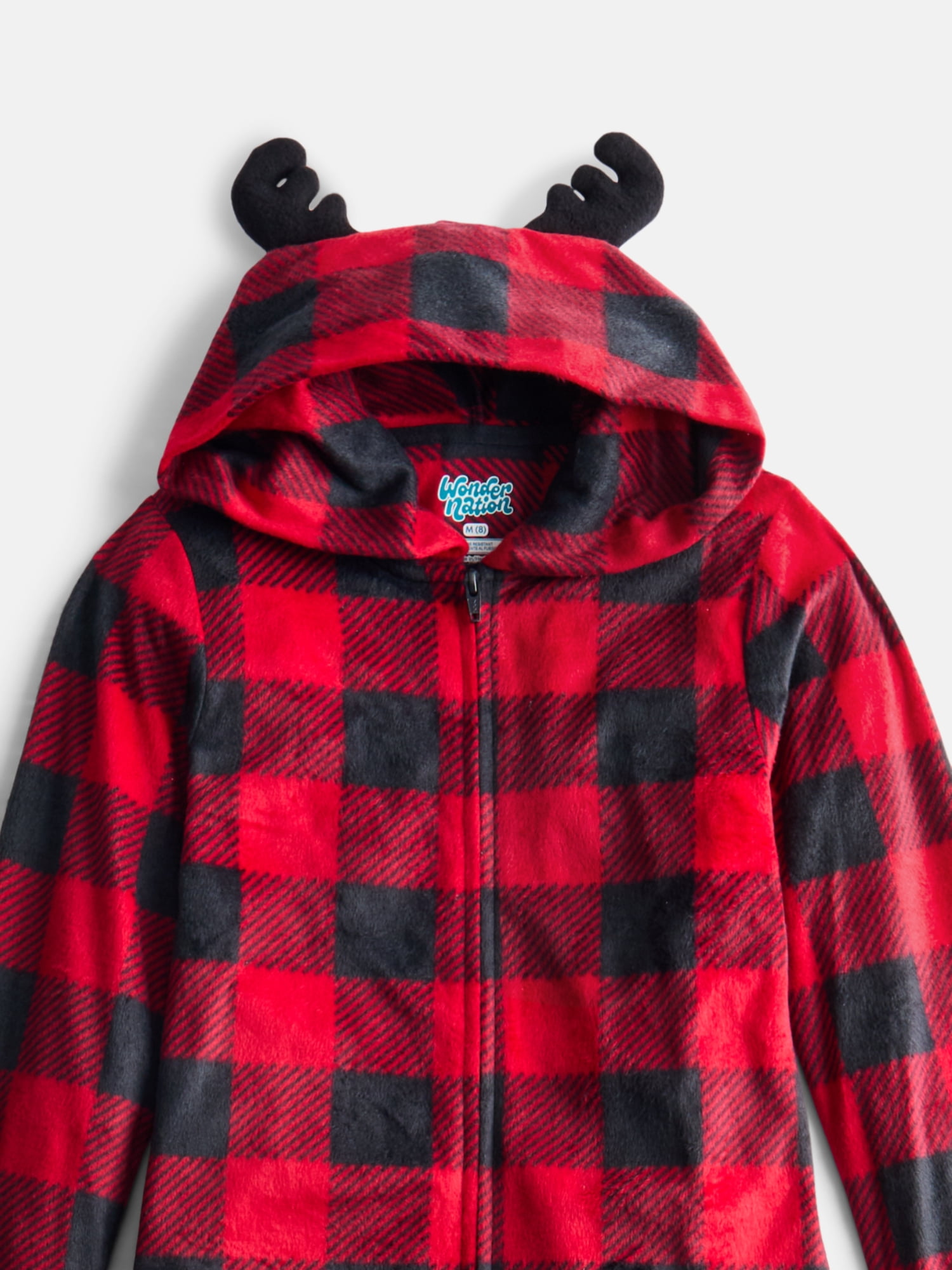 Wonder Nation Boys Sleep Union Suit with Long Sleeves, One-Piece, Sizes 4-18