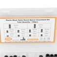 thumbnail image 4 of 150 Pcs Round Nylon Spacers Assortment for Screws and Hardware, Black, 4 of 4
