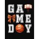thumbnail image 4 of 1pc Women'S Casual Basketball Game Day Printed T-Shirt, Round Neck Short Sleeve, Knitted Polyester Fabric, Geometric Pattern, Comfortable Sporty Tee for All Seasons, 4 of 8