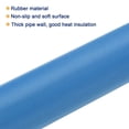 thumbnail image 3 of 2pcs Pipe Insulation Foam Tube Lagging Insulation 32mm(1 1/4") ID 44mm OD 24" Heat Preservation Blue, 3 of 7