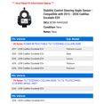 thumbnail image 2 of Stability Control Steering Angle Sensor - Compatible with 2015 - 2020 Cadillac Escalade ESV 2016 2017 2018 2019, 2 of 2