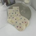 thumbnail image 1 of Nvzi 10 pares de calcetines finos de algodón para mujer, calcetines de algodón suave para mujer por encima del tobillo (blanco), 1 of 2