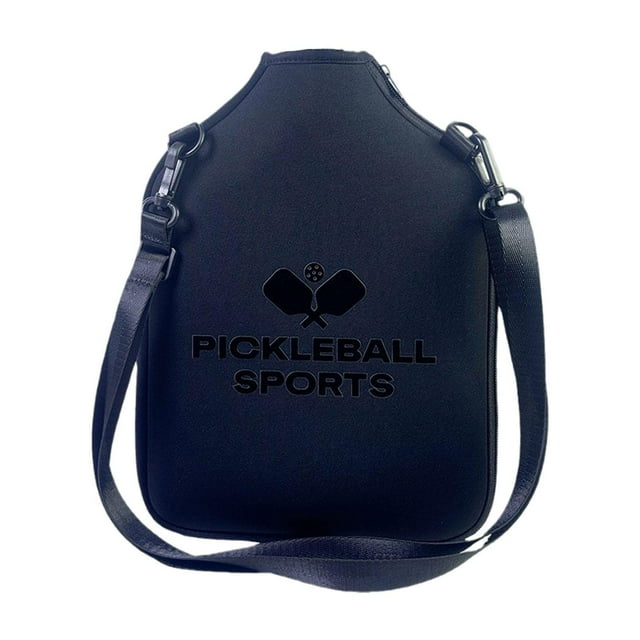Protector de bolsa de paleta de Pickleball, accesorio de Pickleball, bolso cruzado de Pickleball Negro