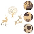 thumbnail image 3 of 3PCS Simple Modern Iron Art Decor Creative Household Decoration(3 Styles Golden), 3 of 8