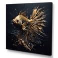 thumbnail image 2 of Designart "Gold Fish In The Ocean I" Animal Fish Wall Decor, 2 of 5