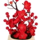 thumbnail image 3 of KAKOWELY Árbol de la fortuna artificial, fruta de escritorio, flor de ciruelo artificial en maceta, decoración en maceta, 3 of 4