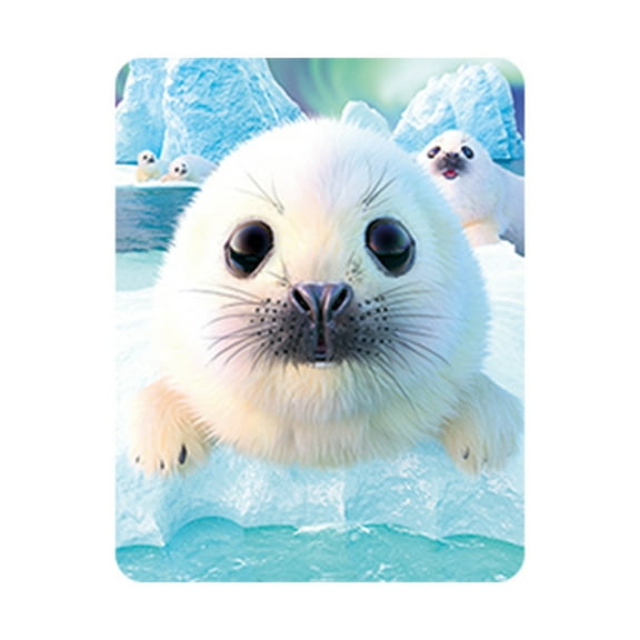 3D LiveLife Magnet - Seal Pups by Deluxebase Lenticular 3D Ocean Fridge Magnet Decor