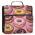 thumbnail image 5 of FORMRS Zipper Binder with Shoulder Strap 2-inch Ring 500 Sheet Capacity File Bag, Cute Doughnuts Pattern, 5 of 5