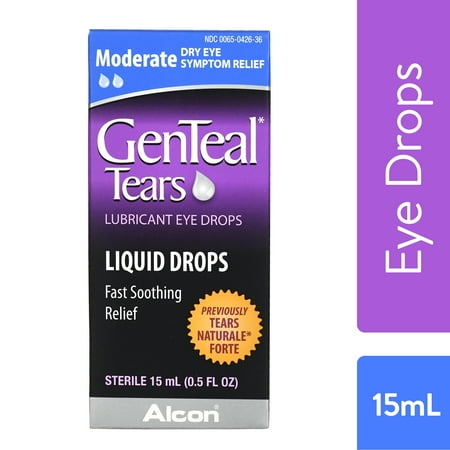 - GENTEAL Tears Moderate Lubricant Eye Drops for Dry Eye Symptom Relief, 15mL