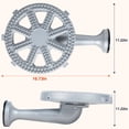 thumbnail image 2 of SIXDAY 11.2" Burner Head High Pressure, 200, 000 BTU Cast Iron Burner, 4.1ft Hose & Brass Fitting (Round), 2 of 6