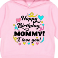 thumbnail image 3 of Inktastic Happy Birthday, Mommy I Love You Toddler Hoodie, 3 of 4