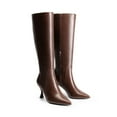thumbnail image 4 of DREAM PAIRS Women's Knee High Boots, Pointed Toe Kitten Heel Dress Boots with Side Zipper, 4 of 7