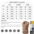 thumbnail image 2 of Sweater Vest Men Button Down V Neck Slim Fit Business Casual Streetwear Breathable Sleeveless Knitted Sweaters Vest Coffee M, 2 of 3