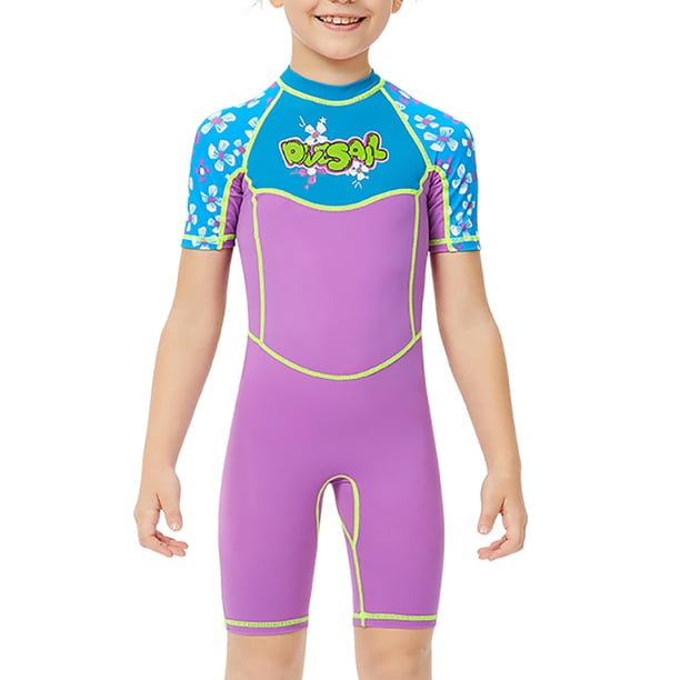 Respirar libremente en trajes de buceo traje de buceo para niños traje de huéspedes de moda anti-medusas de múltiples talla múltiple manga corta traje de baño xxl Vogacara OD003659-05