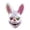 Red, variant on Leeye Halloween Scary Rabbit LED Mask, Light Up Creepy Bunny Face Mask with Glowing Eyes for Cosplay Party Costume, Red 11.81x9.84x3.54in