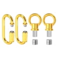 thumbnail image 1 of 2 Pack M10 Lifting Eye Nut Kit, Bolt Screw Ring, 132 lbs Gold, 1 of 7