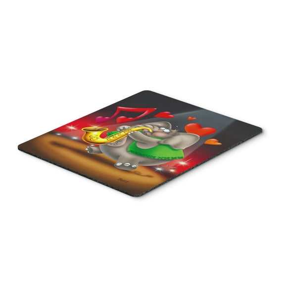Carolines Treasures APH0250MP Elephant playing the Saxaphone Mouse Pad Hot Pad or Trivet Large multicolor