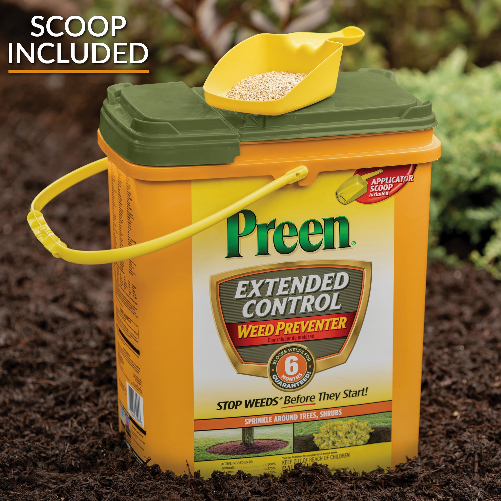 Preen Extended Control Weed Preventer - 13.75 lb. Bag - Covers 2,245 Sq. ft.